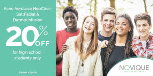 acne special for high school students | skin care | Novique Medical Aesthetics | Doylestown, PA