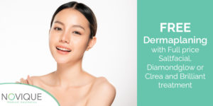 Free dermaplaning promo for feb | skin care | Novique Medical Aesthetics | Doylestown, PA