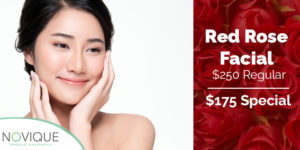 Red Rose Facial Promo | skin care | Novique Medical Aesthetics | Doylestown, PA