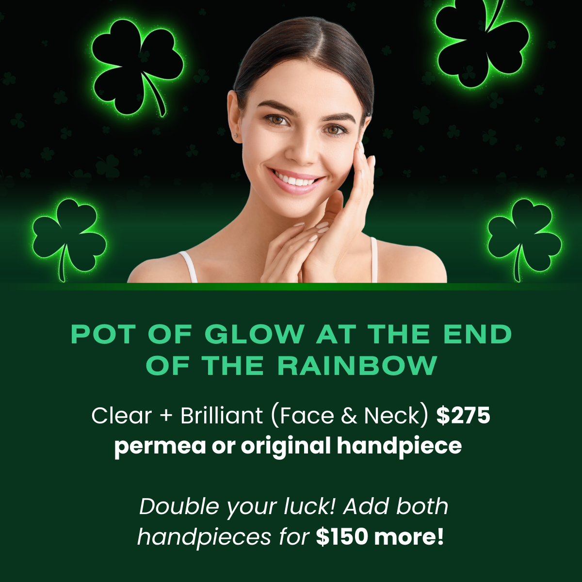 pot of glow at the end of the rainbow